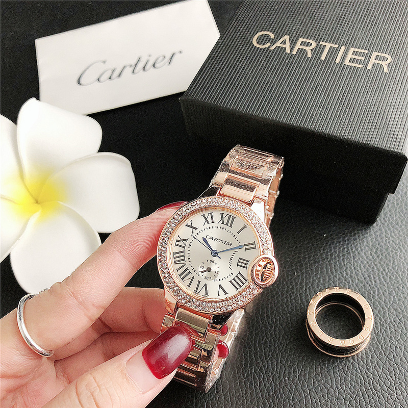 

2022 Brand NEW Famous Top Watches Luxury Cartier Mens Womens Watch Steel Band Men Sports Watch Women Gift NO Box A10