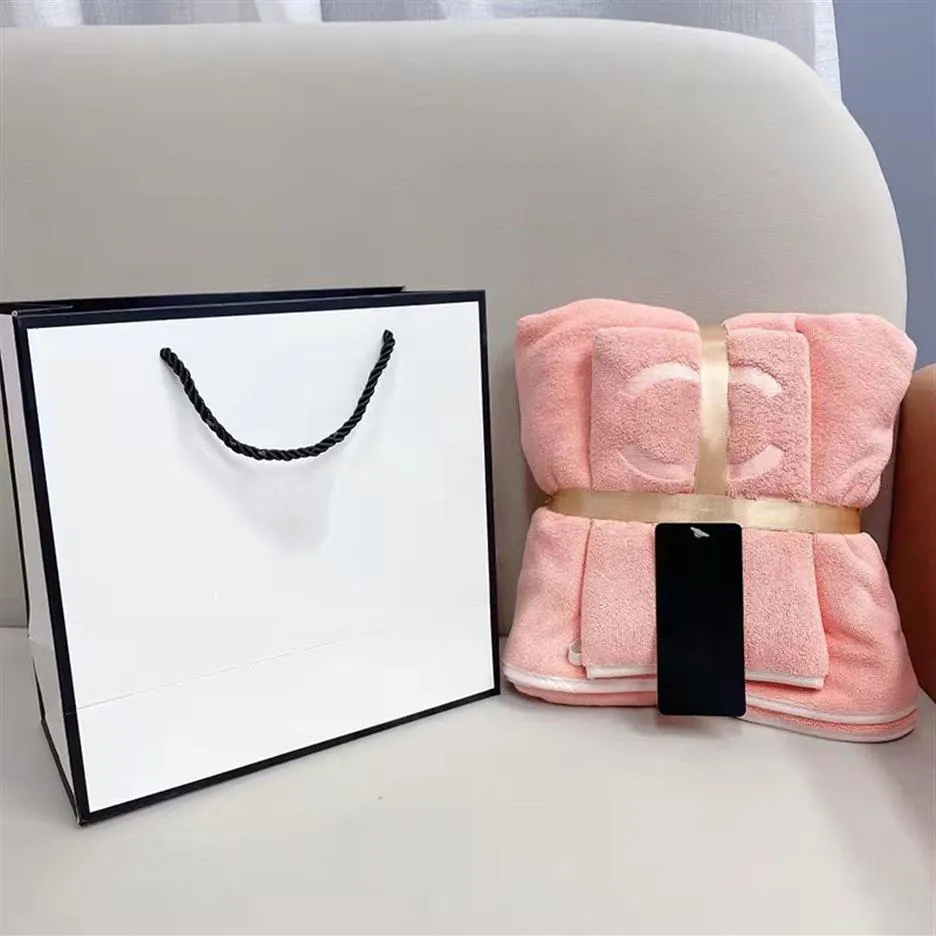 

Designer A Set Pure Cotton Towel with Box Luxurys Designers Face Towel and Bath Towel Soft Wash Bath Home Absorbent Washcloths, Free
