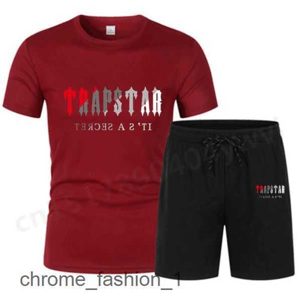 

Summer New Trapstar London Shooter Short-sleeved t Shirt Suit Chenille Decoding Black Ice Flavor 2.0 Men' Round Neck T-shirt Shorts 6 R6UH, T-shirt + shorts 5