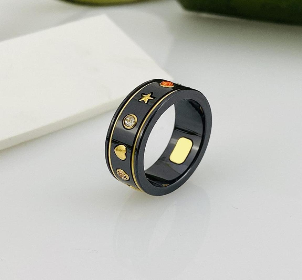 

Couple Rings designer love for womens mens wedding luxury engagement gujia double G ceramic planet Bee vintage do old6481750