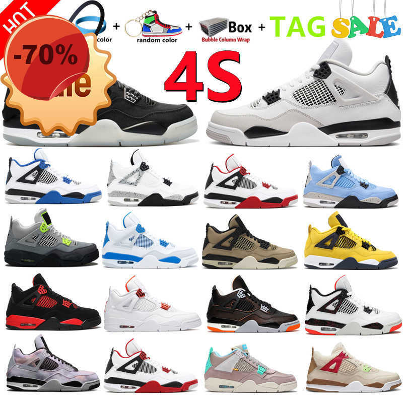 

Sandals Discount 2022 Mens 4S IV 4 Basketball Shoes Fire Red University Blue Black Cat Sail Cement Hyper Royal Men Women Outdoor Trainers Sneakers, 16