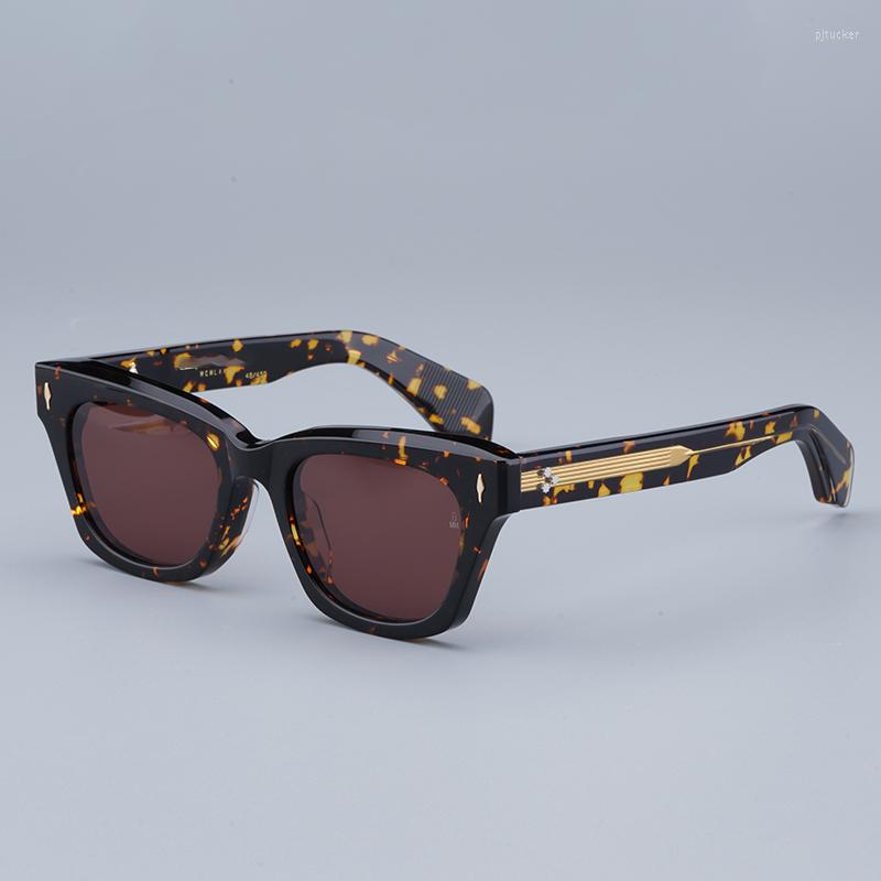 

Sunglasses Dealan Acetate Subtle Cat-eye Rectangular Frames Retro Vintage Solar Accessories Orignals