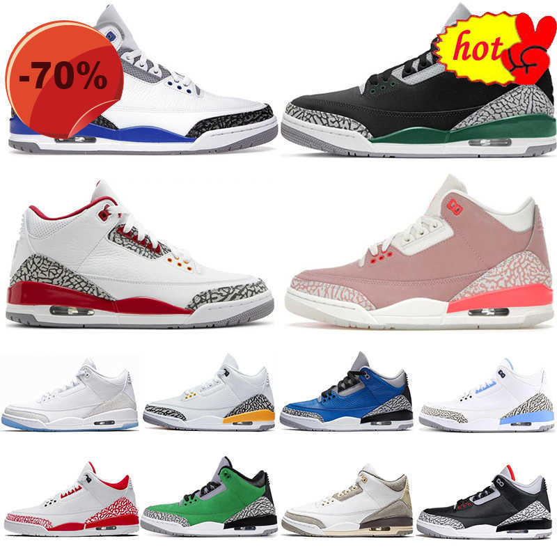 

Sandals basketball men shoes 3s jumpman 3 Cardinal Red Pine Green Racer Blue Cool Grey Tinker Court Purple Laser Orange mens trainers outdoor sports, 3s laser orange