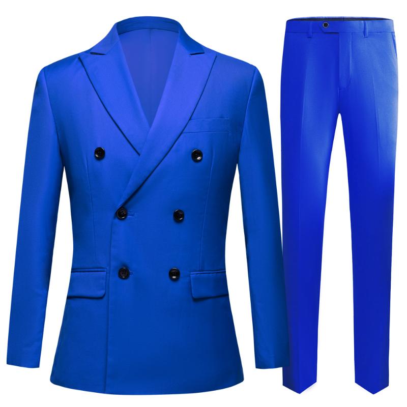 

Men's Suits & Blazers Mens 2 Pieces Vintage Double Breasted Suit Navy Slim Fit Large Lapels Wedding Groom Tuxedo Tailcoat Men, Khaki