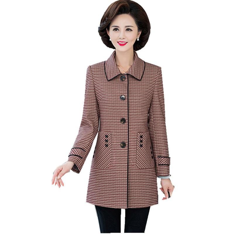 

Women's Jackets Trending Products 2023 High Quality Female Coat Lattice Short Jacket Large Size Clothing For Women Leisure Autumn 1482