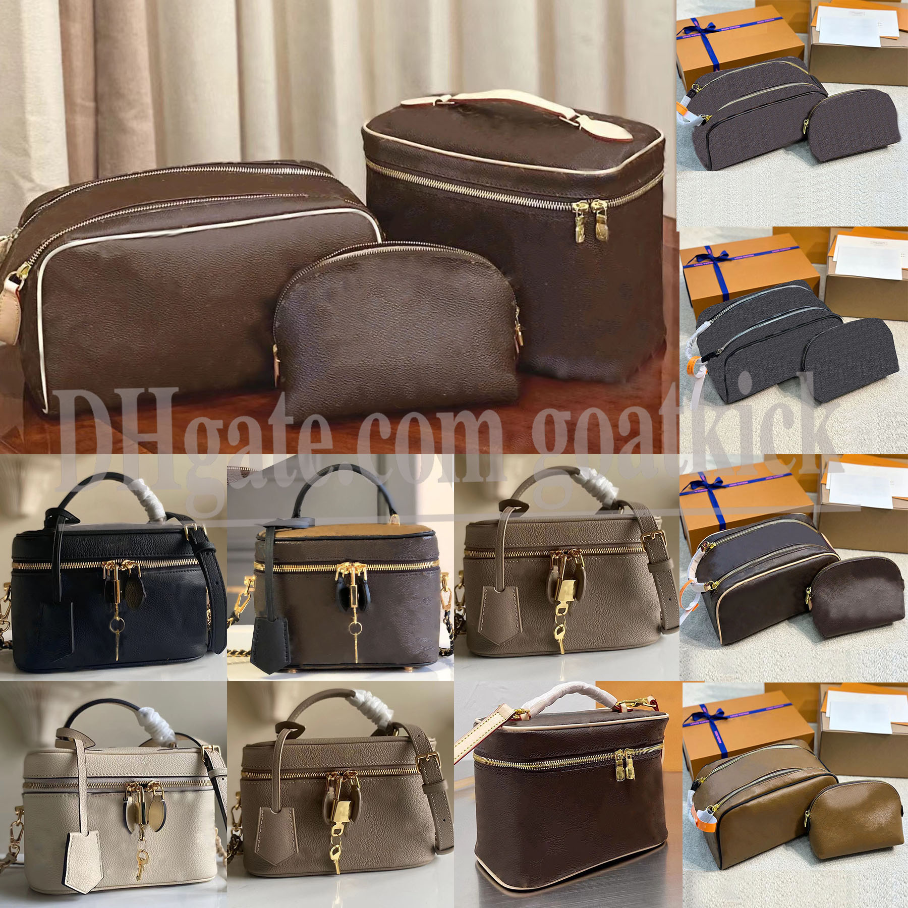 

Cosmetic Bag Toiletry Pouch Cosmetic Makeup Bag Cases Women Toiletry Bag Travel Bags Clutch Handbags Purses Mini Wallets Designers Luxury Double Zippy Kits, 8 /flower