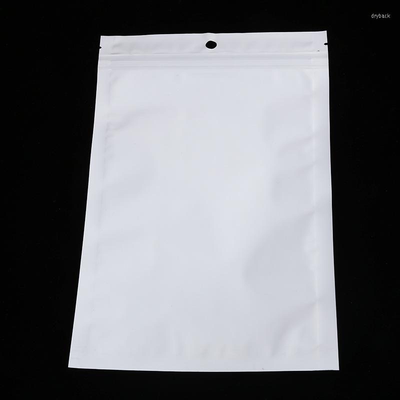 

Jewelry Pouches Wholesale 100/1000pcs 8cmX13cm White/Clear Retail Zipper Bag Reusable Plastic Packaging Headset USB Gift Bags