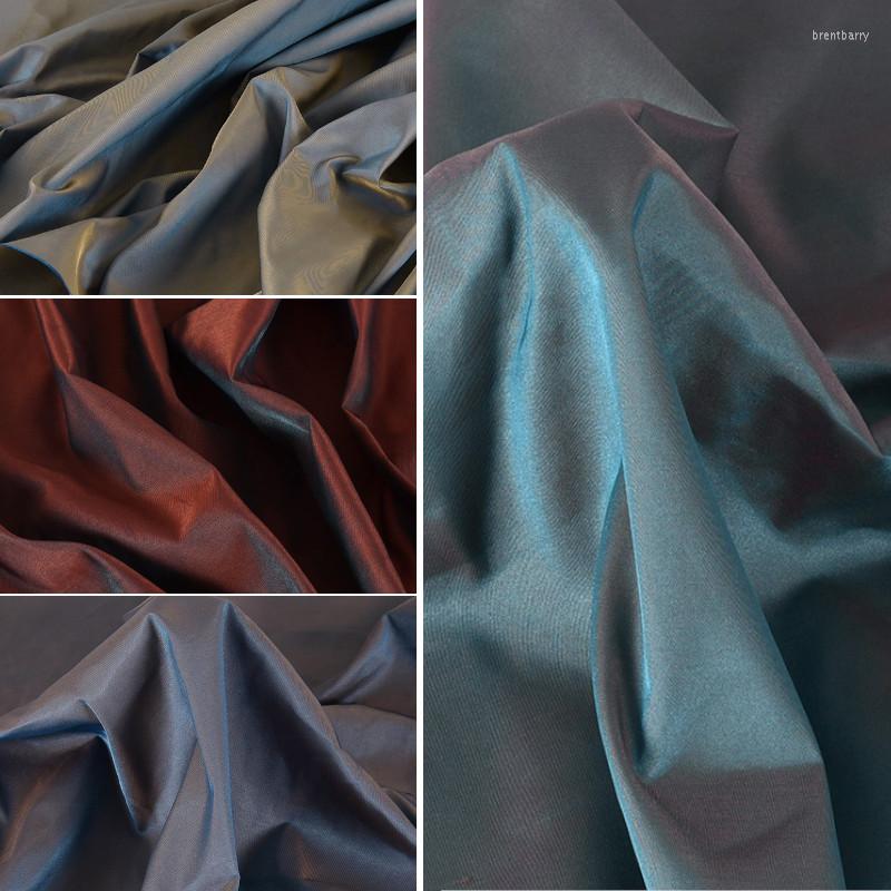 

Clothing Fabric Fashion Two-tone Windbreaker Nylon Polyester Twill For Coat Pants Black Blue Green Red By The Meter