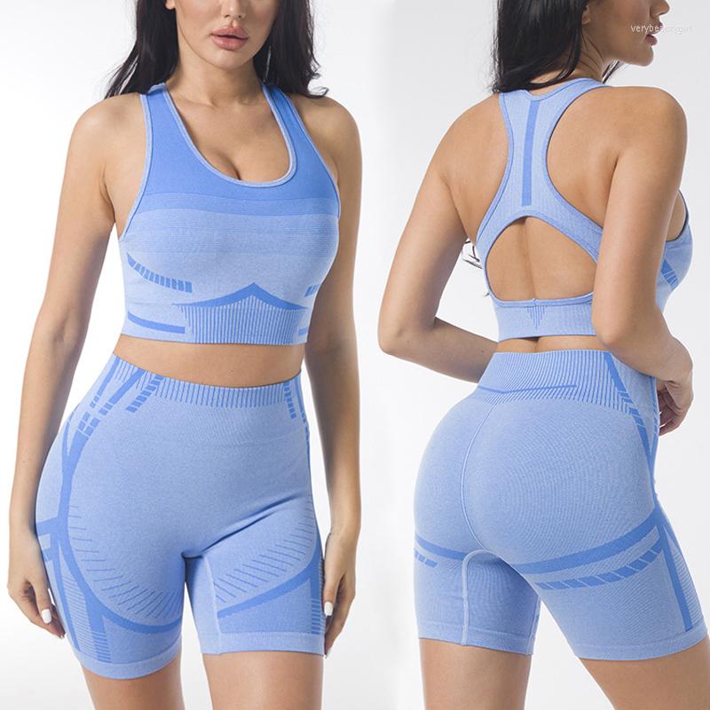 

Active Sets Summer Seamless Yoga Suit Women Sportswear Gym Clothes Fitness Sports Bra High Waist Shorts 2PCS Workout Set Outfits, Orange