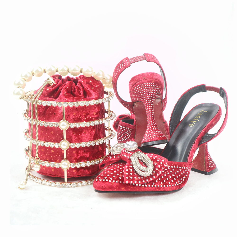 

Dress Shoes doershow beautiful shoe and bag set for party Italian with matching design lady ! SYU135 230216, Black