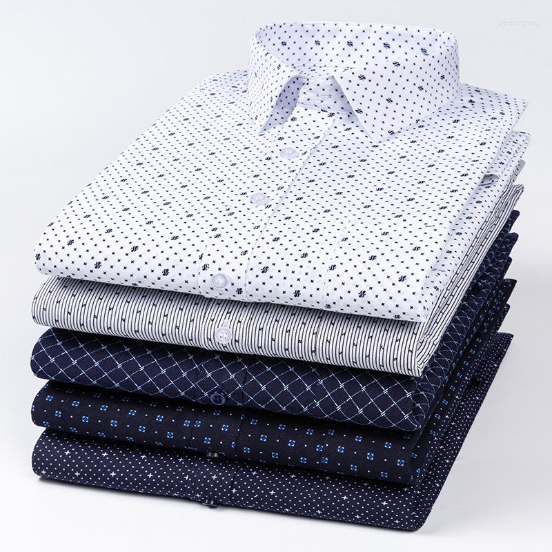 

Men's Casual Shirts Mens Long Sleeve Print Shirt Pure Color Slim Fit Men Social 65% Cotton 35% Polyester, 65-08