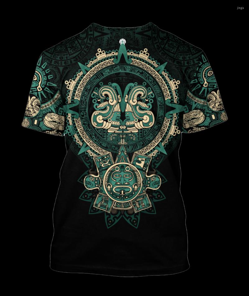 

Men's T Shirts Mexico Aztec Eagle Warrior 3D Summer Tshirt Men/Women Ropa Casual Streetwear O-neck Tee Shirt Homme Oversized Harajuku Tops, 13