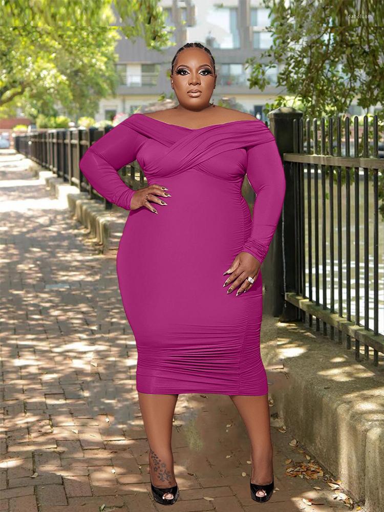 

Plus Size Dresses Birthday For Women 2023 Christmas Long Dress Curvy Clothes Bodycon Midi Wholesale Drop, Black