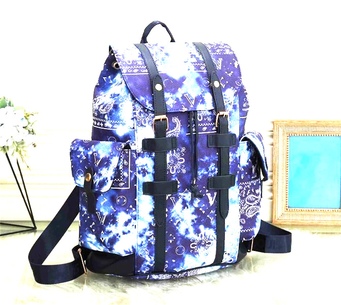 Designer Christopher Backpacks for man Knapsack Mens Starry Blue Wallet Large Capacity Trend Briefcase Handbags Travel Bags Luxury backpack women To