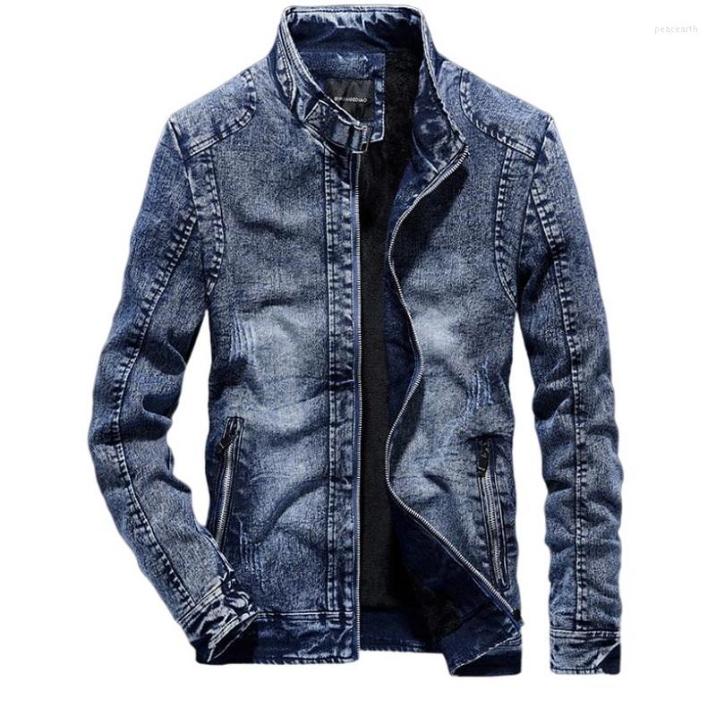 

Men's Jackets Men Vintage Denim Jacket Slim Fit Solid Color Mens Velvet Fashion Coat Men's Retro, Plus fleece black
