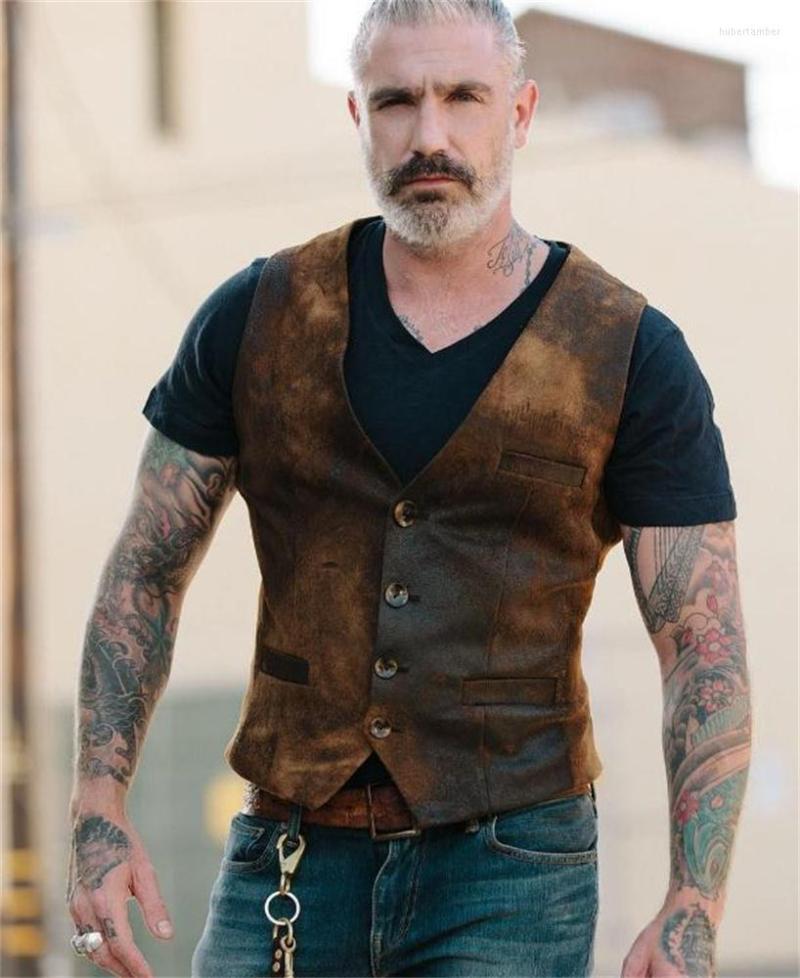 

Men' Vests 2023 Spring And Autumn European American Temperament Retro Men' Trend Vest Ma Jianan, Champagne