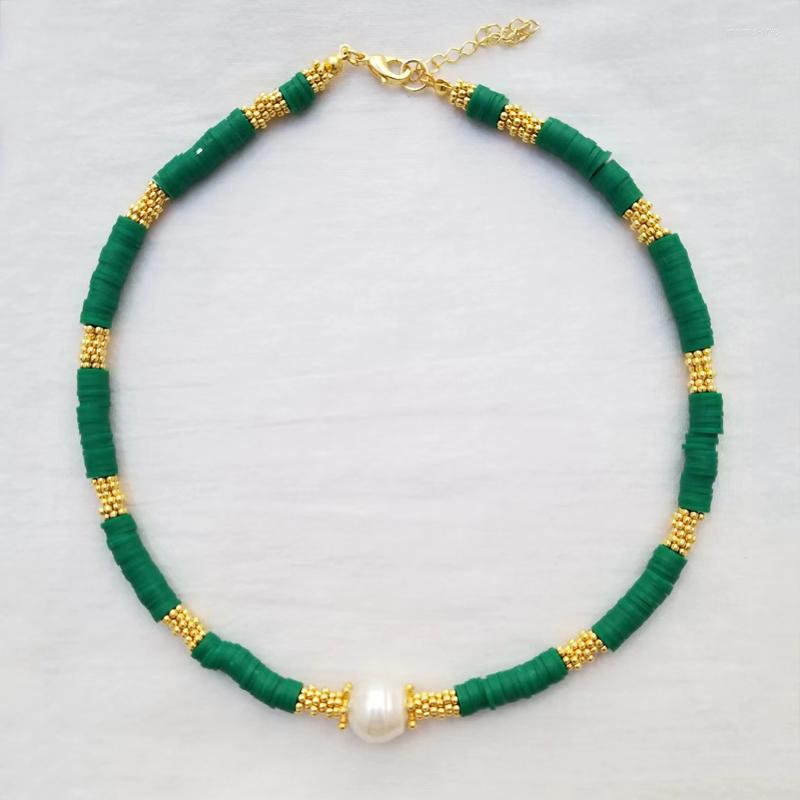 

Choker 2023 Design Silicone Copper Alloy Spacer Splicing Necklace Man Women Classic Versatile Freshwater Pearl Embellishment Jewelry