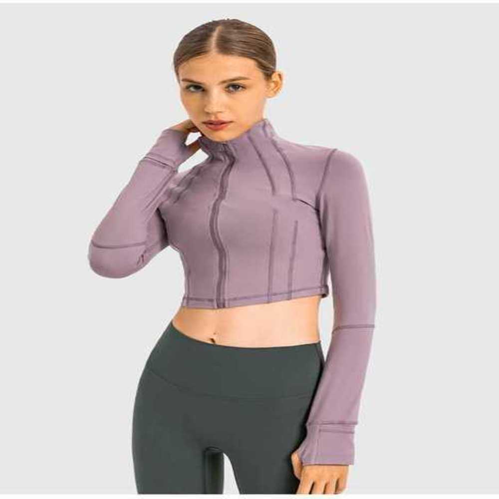 

mens yoga jacket zipper closure stand collar elastic athletica slim fitness gym clothes outfit windprorunningjgte, I need see separate product
