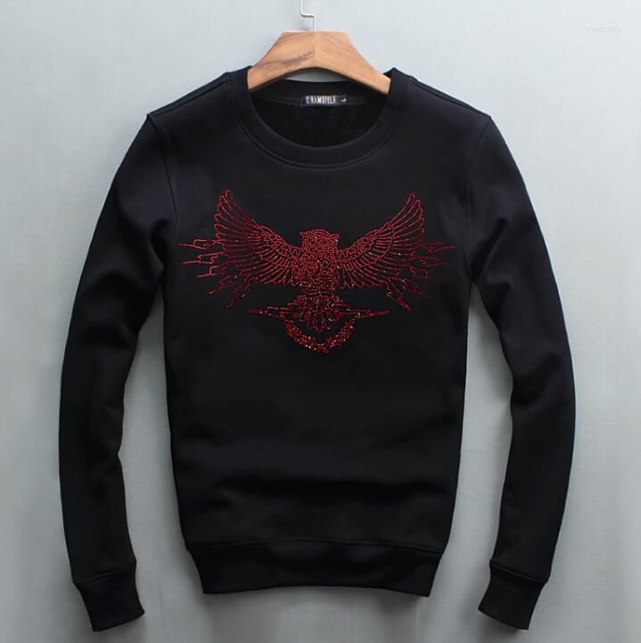 

Men's Hoodies 2023 Casual Streetwear Hip Hop Basic Solid Male Hooded Sweatshirts Diamond Design, Black