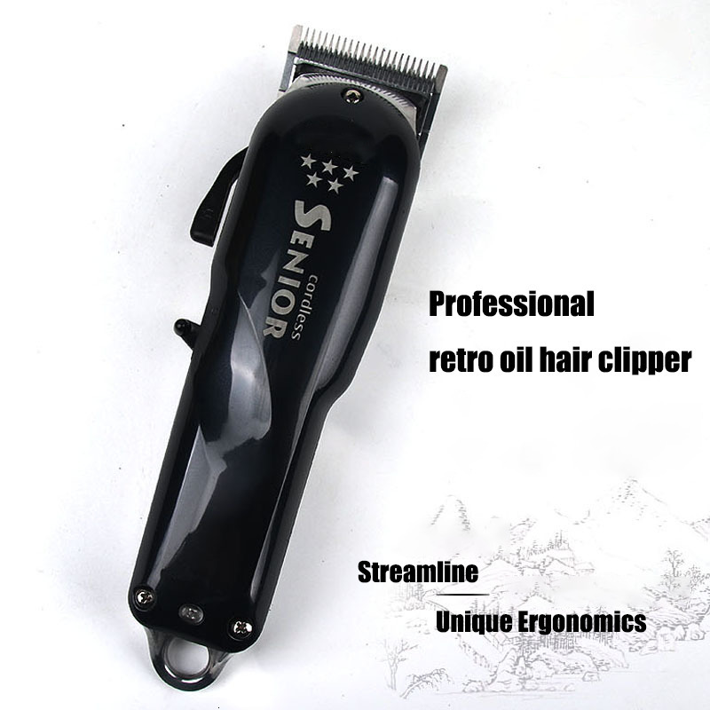 

Hair Trimmer Professional Classic Oil Head Gradient Electric Clipper 8504 Retro Engraving Push White Wireless Barber Salon 230217