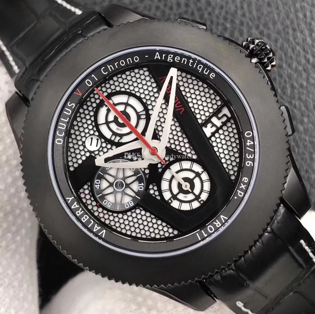 

46MM automatic 7750 chronograph stopwatch wrist watch cool designer Sapphire waterproof, Customize