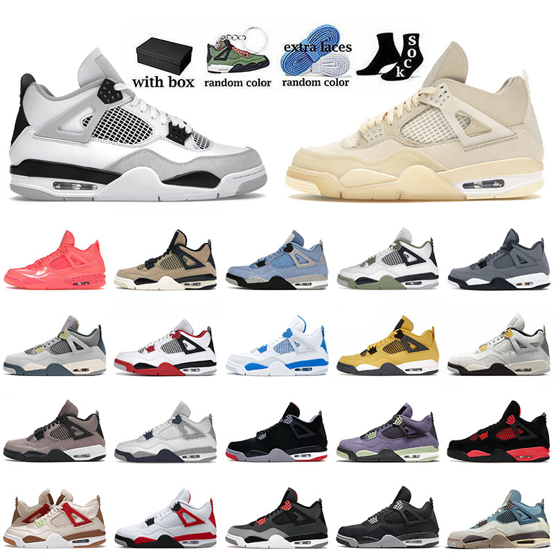 

Military Black 4 4s IV Men Basketball Shoes Jumpman Travis Scot. Sail Seafoam Lightning Thunder Photon Dust Retro Mens Women Trainers J4 Sneakers, A5 40-47