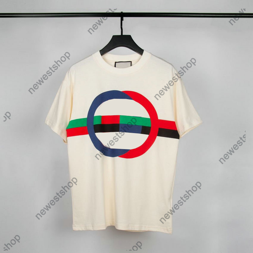

2023 designer Men's Plus Tees & Polos Europe men T Shirts luxury T shirt luxury color letter print tshirts Casual cotton stripe tee top Skateboard man Tshirt, Beige