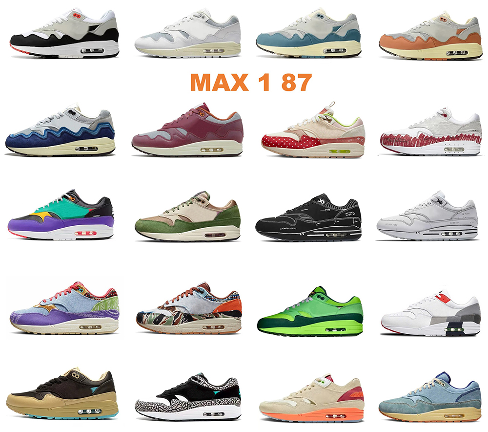 

Designer Running shoes Max 1 87 sneakers Mens Womens Shoe Waves 1 Oregon Duck Ts x Fragment Baroque Brown Sean Wotherspoon Sports Sneakers Trainers, Color 3