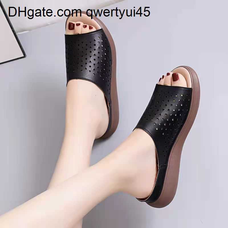 

qwertyui45 Women Beach Sandals Peep Toe Wedge Shoes Woman Thick Bottom Elegant Slipper Women Sandals Heel Wedge Casual Ladies Sandals Shoes 021723H, Black