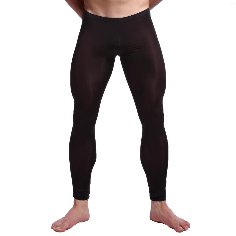 

Active Pants Man Summer Yoga Breathable Slim Fit Stretchy Leggings For Male Gym Dance Running Cycling Bottoms Sportswear, Black