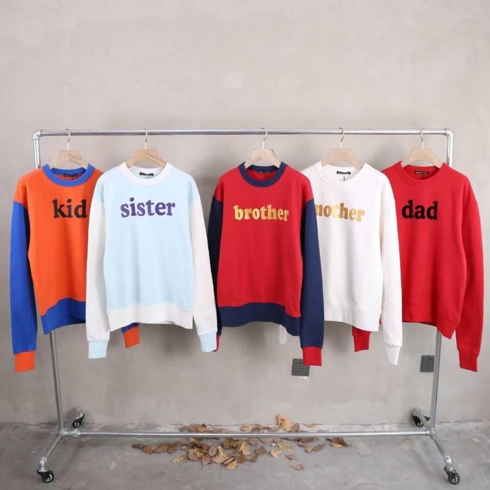 

Ac designer sweater men women long-sleeved tshirt square smiling face embroidered sweaters parent-child printed hoodie fashion sweatshirt pullover shirt, Brseparate