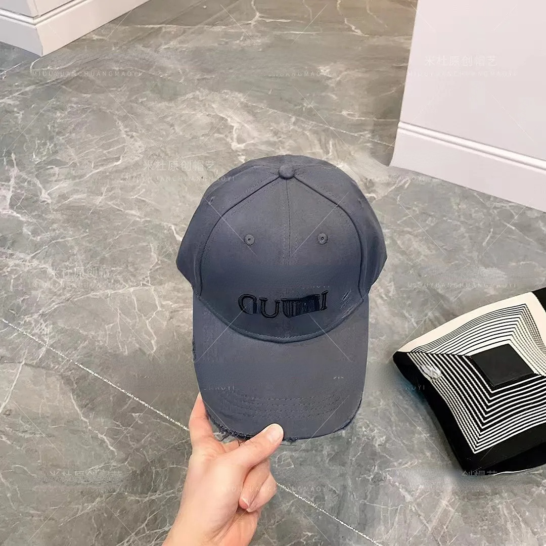 

casquette designer letter ambroidered cotton simple baseball cap couple hat, Grey
