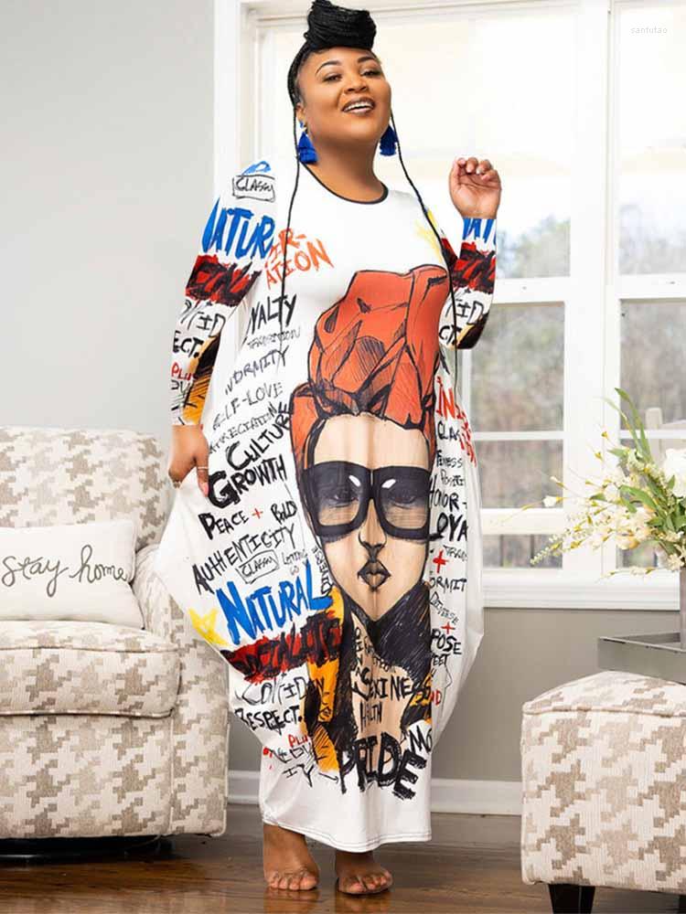 

Plus Size Dresses African For Women 2023 Elegant Ladies Maxi Dress Long Sleeve Casual Wholesale Bulk Drop, Black