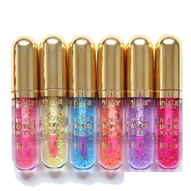 

Lip Gloss Ministar Glitter Plumper 24K Golden Sequins 3D Hydra Plum Lipgloss Clear Gradual Long Lasting Lips Makeup Drop Delivery He Dhrjo, 03 lemon flavor
