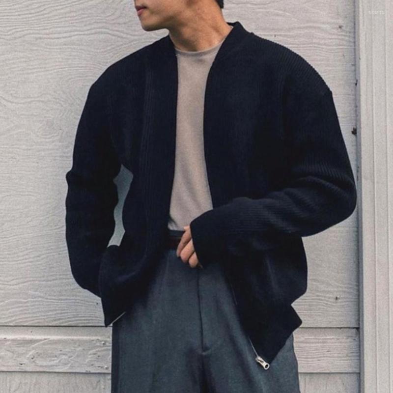 

Men's Sweaters Winter Sweater Coat Casual Slim Fit Warm Elastic Men For Dating, Black