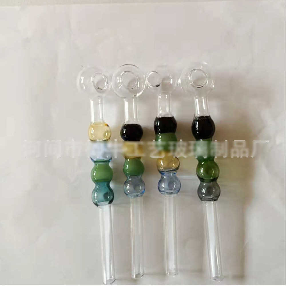 

Glass Oil Burner Pipe Multicolored beads quality pipes Great Tube tubes Nail tips