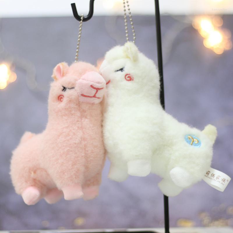 

Keychains Lovely Alpaca Plush Toy Japanese Soft Stuffed Cute Sheep Llama Animal Dolls Keychain Doll
