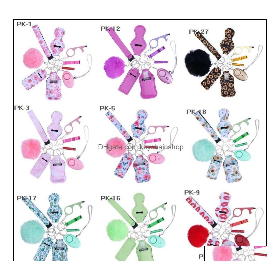 

Key Rings Fashion Defense Keychains Set Credit Card Pler Pompom Acrylic Debit Bank Grabber For Long Nail Keychainshop Dhq1I Drop Del Dhp0Y