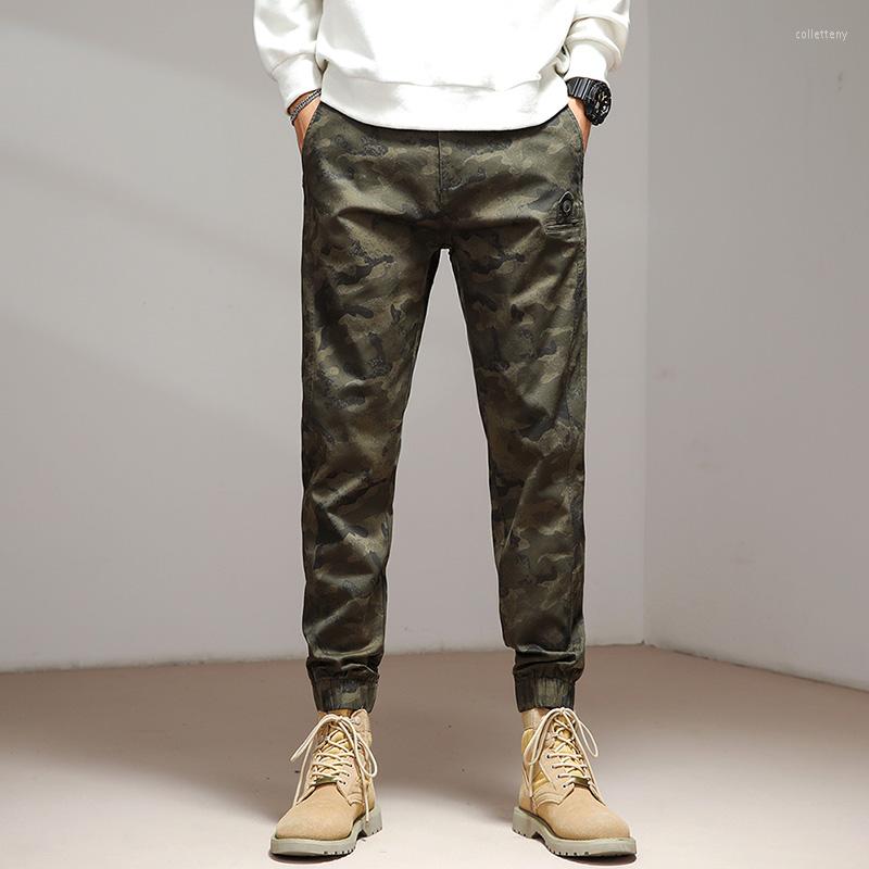 

Men's Pants Camouflage Army Men's Casual Overalls Urban Tactical Washed Trousers 2023 Four Seasons 29-36, Army green