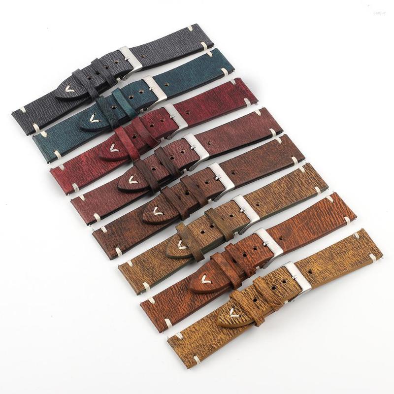 

Watch Bands Leather Strap Natural Band 18mm 20mm 22mm Handmade Accessories