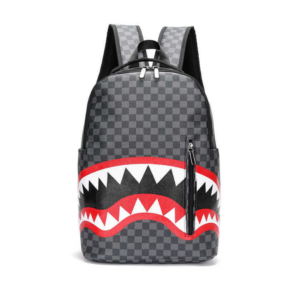

Backpack Style Fashion Brand Men's Backpack 2022 New Fashion Trend Korean Version Casual Large Capacity Backpack Student Schoolbag221222, Checker black no. 1