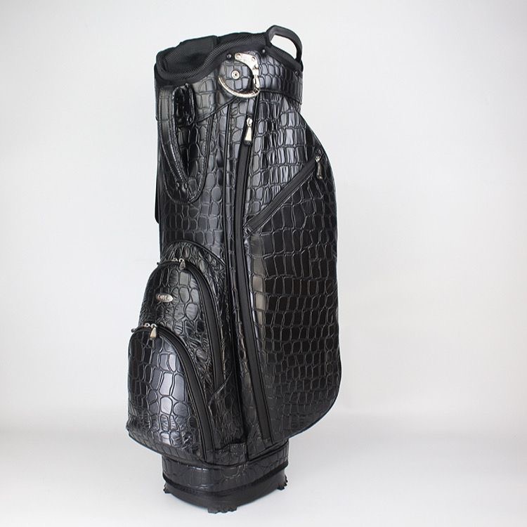 

Black crocodile golf bag can stand, can be tilted, one shoulder bag, multi-functional waterprof cover transparent customizable letter suitcase designers Luggage