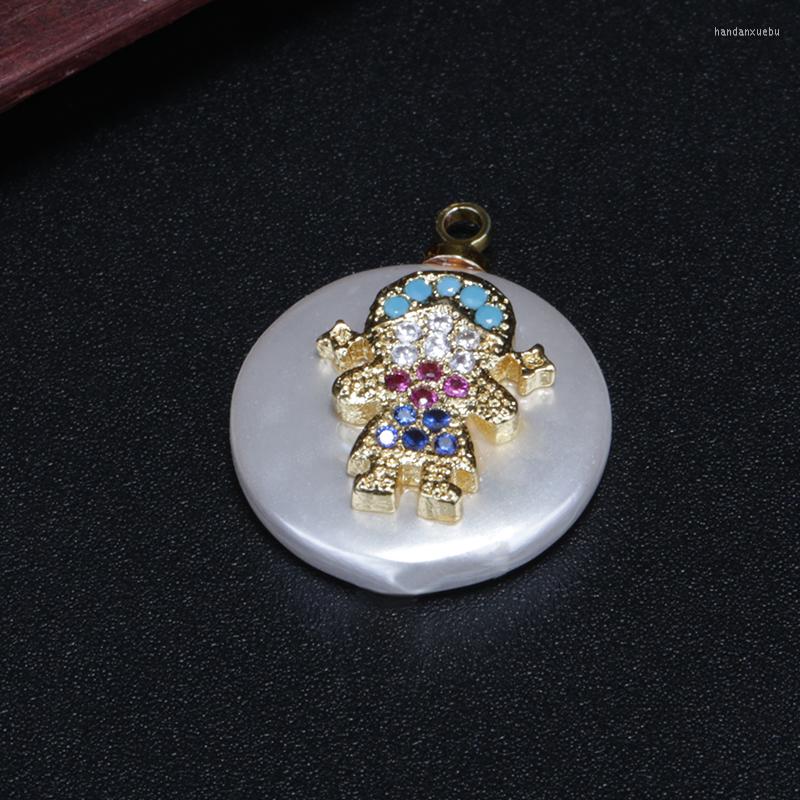 

Charms Colorful Cz Pave Girl Kid Child Charm Gold Pendant Bead For Jewelry Making Choker Earring DIY Mother