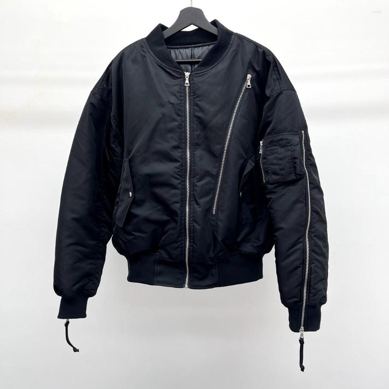 

Men' Jackets 2023 Men Reversible Rib Sleeve GRAILZ Zipper Fashion High Couple Baseball Coats & Abstract Coat Motor Warm #R057