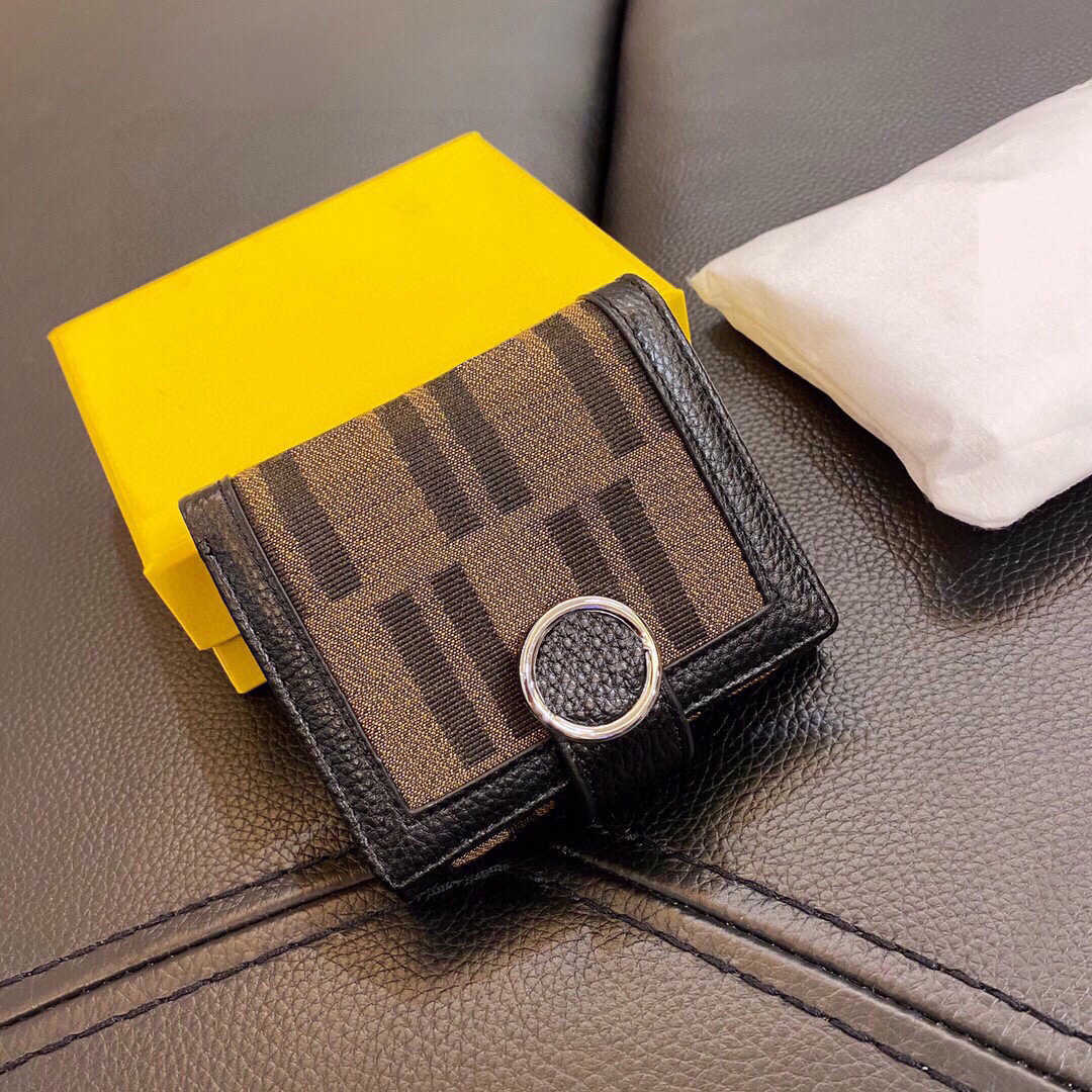 

New wallets men designer wallet mens Coin Purses card holder Ladies short clip Fashion classic Letter pattern cardholder, Fbn01 11x10cm