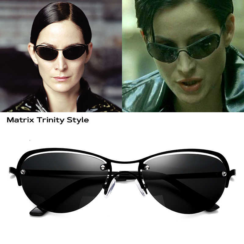 

Jackjad Fashion Cool Unique Shape the Matrix Trinity Style Polarized Sunglasses Women Ultralight Metal Brand Design Sun Glasses