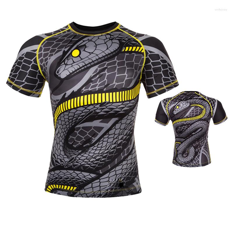 

Men' T Shirts 2023 Mma Short Sleeve Jersey Muay Thai Shorts Gym Shirt Martial Boxeo Boxing Tshirt Thailand Fighting, Snake short sleeve