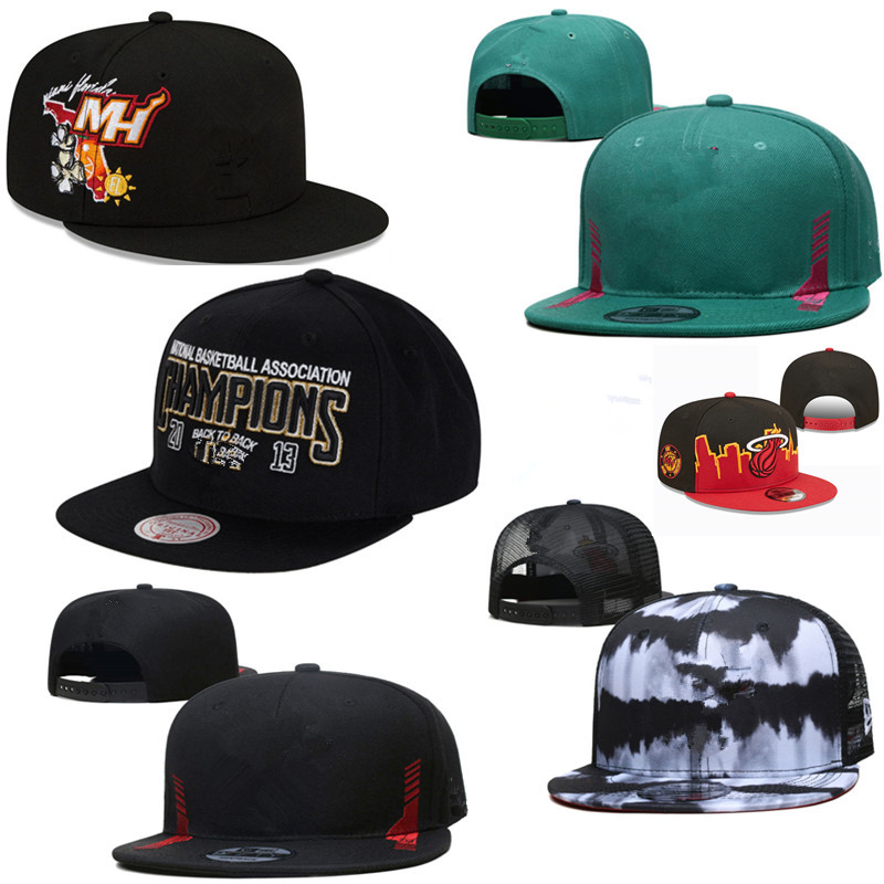

Designer Heats Caps Snapbacks Basketball hats Summer Mens Womens fashion Sports Casual Adjustable Fit black white Miamis beanies