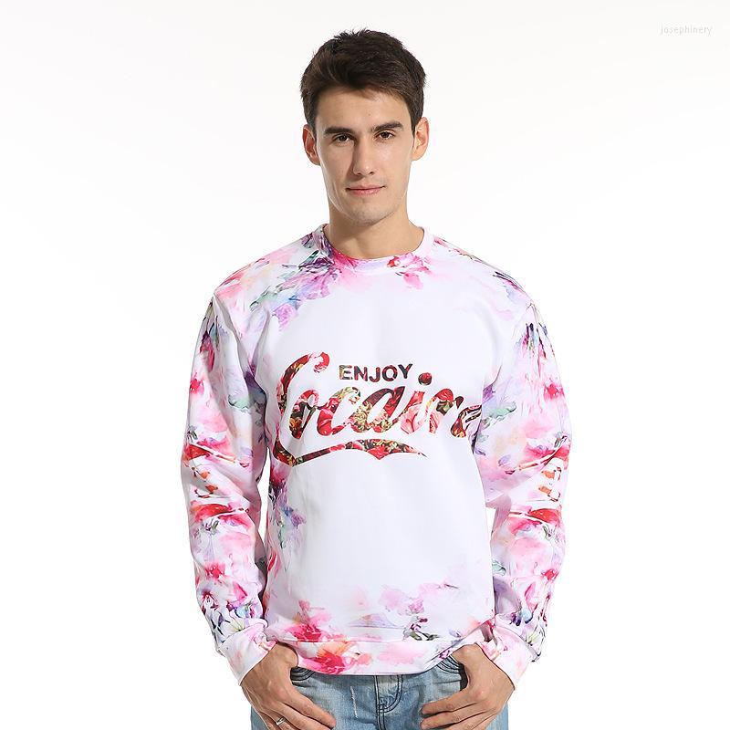 

Men' Hoodies CNUUIKOOEK Sweatshirts 3D Color Big Flower Decorative Printed Hoodie Long Sleeve Pullover Brand, Camel