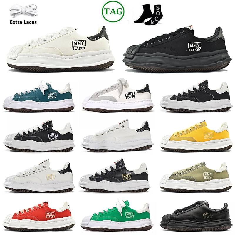 

All Match Maison Mihara Yasuhiro Designer Shoes Luxury Fashion Women Mens MMY Shoe Leather Black White Low Top OG Sole Canva Trainers Sneakers, 4 canvas (3)